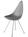 Fritz Hansen - Drop, Nine Grey, Chrome