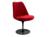 Knoll International - Saarinen Tulip Chair, Static, Upholstered inner shell and seat cushion, Black, Bright Red (Tonus 130)