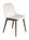 Muuto - Fiber Side Chair Wood, Natural white / dark brown