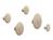 Muuto - The Dots Set of 5, Natural oak