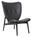 Norr11 - Elephant Lounge Chair, Dunes leather anthracite, Black stained oak