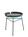 OK Design - Centro Stool / Side Table, Light blue, With black tray