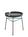 OK Design - Centro Stool / Side Table, Petrol, With black tray