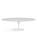 Knoll International - Saarinen Oval Dining Table, L 244 cm x W 137 cm, White, Laminate white