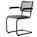 Thonet - S 64 V Dark Melange Cantilever Chair, Black