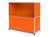 USM Haller - USM Haller Sideboard M with 1 Drop-down Door, Pure orange RAL 2004