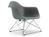 Vitra - Eames Plastic Armchair RE LAR, Granite grey, Without upholstery, Chrome-plated