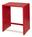 WB Form - Ulmer Hocker in Colour, Flame red