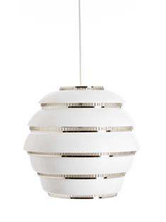Pendant Lamp A331 Beehive White, chrome plated steel rings