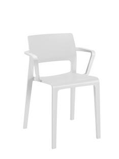 Juno Chair White|With armrests