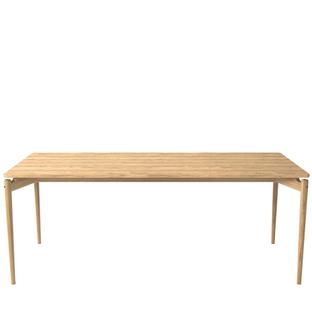 PURE Dining Table 190 x 85 cm|White oiled oak|Without extension plates