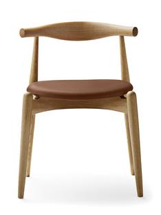 CH20 Elbow Chair Oiled oak|Leather cognac