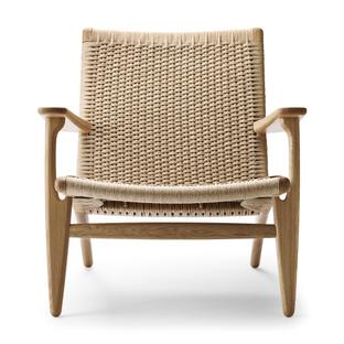 CH25 Lounge Chair White oiled oak|Natural