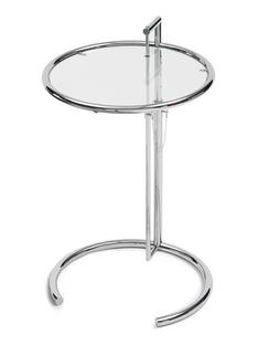 Adjustable Table E 1027 Crystal glass clear