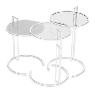 Adjustable Table E 1027 Replacement Glass Crystal glass clear