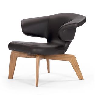 Munich Lounge Chair Classic Leather chocolate|Walnut