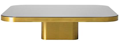Bow Coffee Table Brass natural|H 25 x W 100 x D 100
