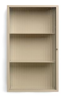 Haze Wall Cabinet Cashmere - Reeded glass