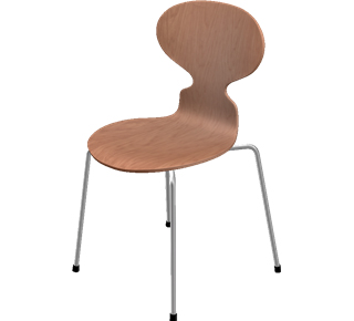 Ant Chair 3101 46 cm|Clear varnished cherry|Natural