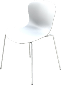 NAP Stacking Chair 45 cm|Milk White|Shell colour