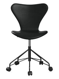Series 7 Swivel Chair 3117 / 3217 Full Upholstery Without armrests|Leather Grace black|Black