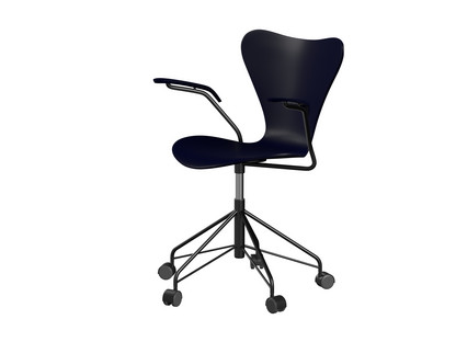 Series 7 Swivel Chair 3117 / 3217 New Colours With armrests|Lacquer|Midnight blue|Black