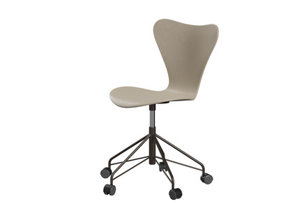 Series 7 Swivel Chair 3117 / 3217 New Colours Without armrests|Coloured ash|Light beige|Brown bronze
