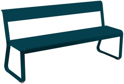 Bellevie Bench with Back Acapulco blue
