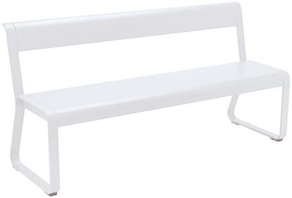 Bellevie Bench with Back Cotton white