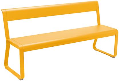 Bellevie Bench with Back Honey