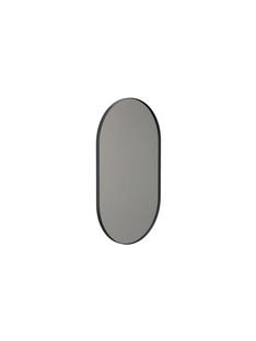 Unu Mirror oval H 80 x W 50 cm|Black matt