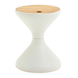 Bells Side Table Powder coated white|With insert tray
