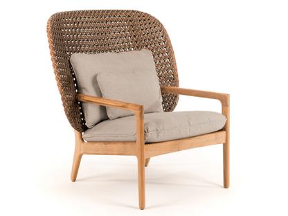 Kay Highback Lounge Chair Brindle|Fife Rainy Grey|Without Ottoman