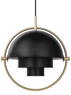 Multi-Lite Pendant Lamp Charcoal black
