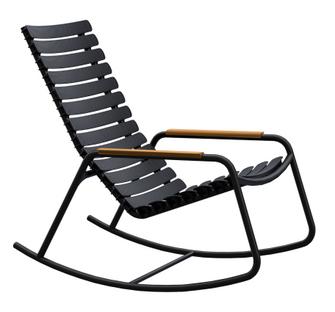 ReCLIPS Rocking Chair Black|Bamboo armrests