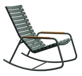 ReCLIPS Rocking Chair Olive Green|Bamboo armrests