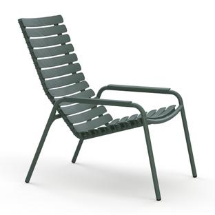 ReCLIPS Lounge Chair Olive Green|Alu armrests