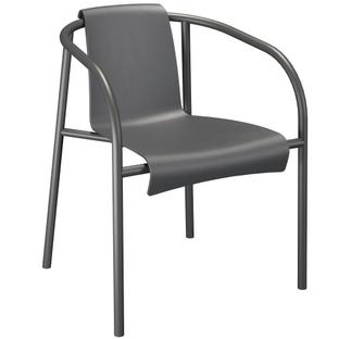 Nami Dining Chair With armrests|Dark grey