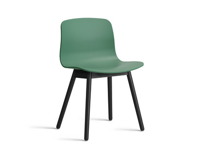 About A Chair AAC 12 Teal green 2.0|Black lacquered oak