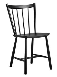 J41 Chair Beech, lacquered black