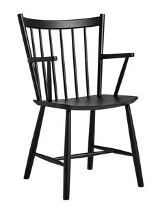 J42 Chair Beech, lacquered black