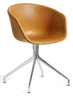 About A Chair AAC 21 Sense leather - cognac|Polished aluminium