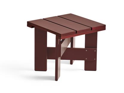 Crate Low Table Iron red lacquered pine