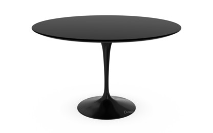 Saarinen Round Dining Table 120 cm|Black|Laminate black