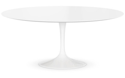 Saarinen Round Sofa Table Large (Height 38/39cm, ø 91 cm)|White|Laminate white