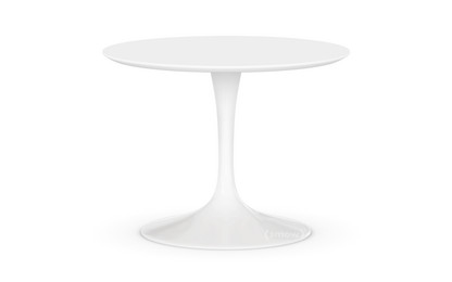 Saarinen Round Sofa Table Small (Height 36/37 cm, ø 51 cm)|White|Laminate white