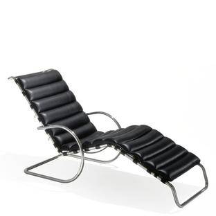 MR Chaise longue Bauhaus Edition Bellagio|Black