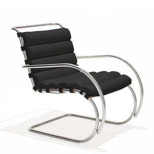 MR Lounge Chair Bauhaus Edition Bellagio|Black