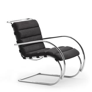 MR Lounge Chair Bauhaus Edition Velour|Ferro