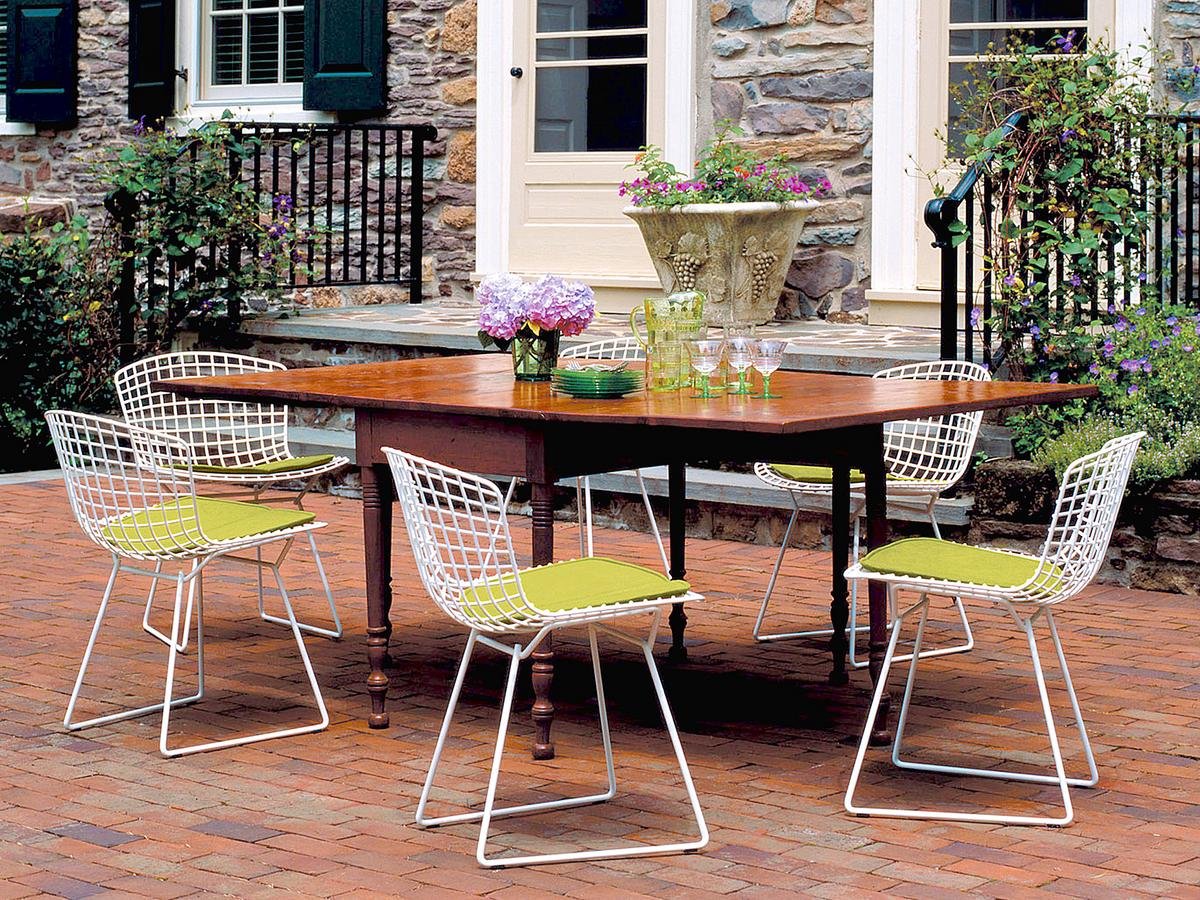 Bertoia Chair, White, Without cushion